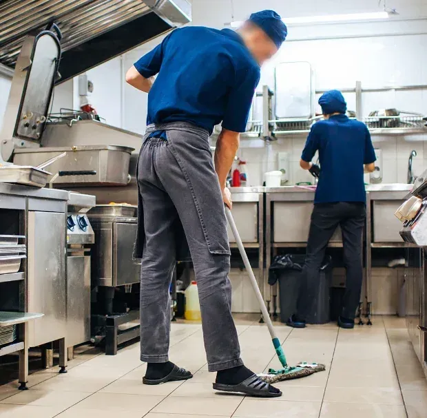 A restaurant back-of-house walkthrough with an operator